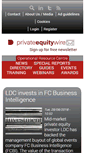 Mobile Screenshot of privateequitywire.co.uk